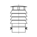 Daszek z 4 pierścieniami SWR Ø 250mm ocynk