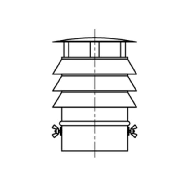 Daszek z 3 pierścieniami KS Ø 130mm gr.0,5mm